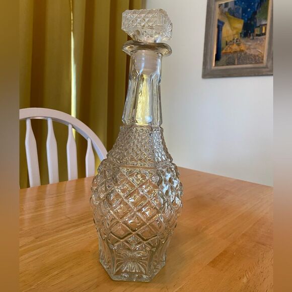 Anchor Hocking Wexford Glass Whiskey Decanter Bottle - Picture 4 of 10